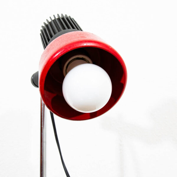 Mid Century Modern Adjustable Modular Table Lamp Black Red Office Desk Lamp Mcm - Image 2