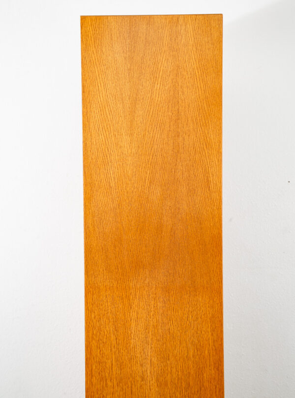 Mid Century Danish Modern Bookshelf Cabinet Modular Blonde Oak LP Storage Mcm - Image 8