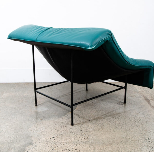 Mid Century Modern Lounge Chair Leather Montis Butterfly Gerard Van Den Berg 80s - Image 4