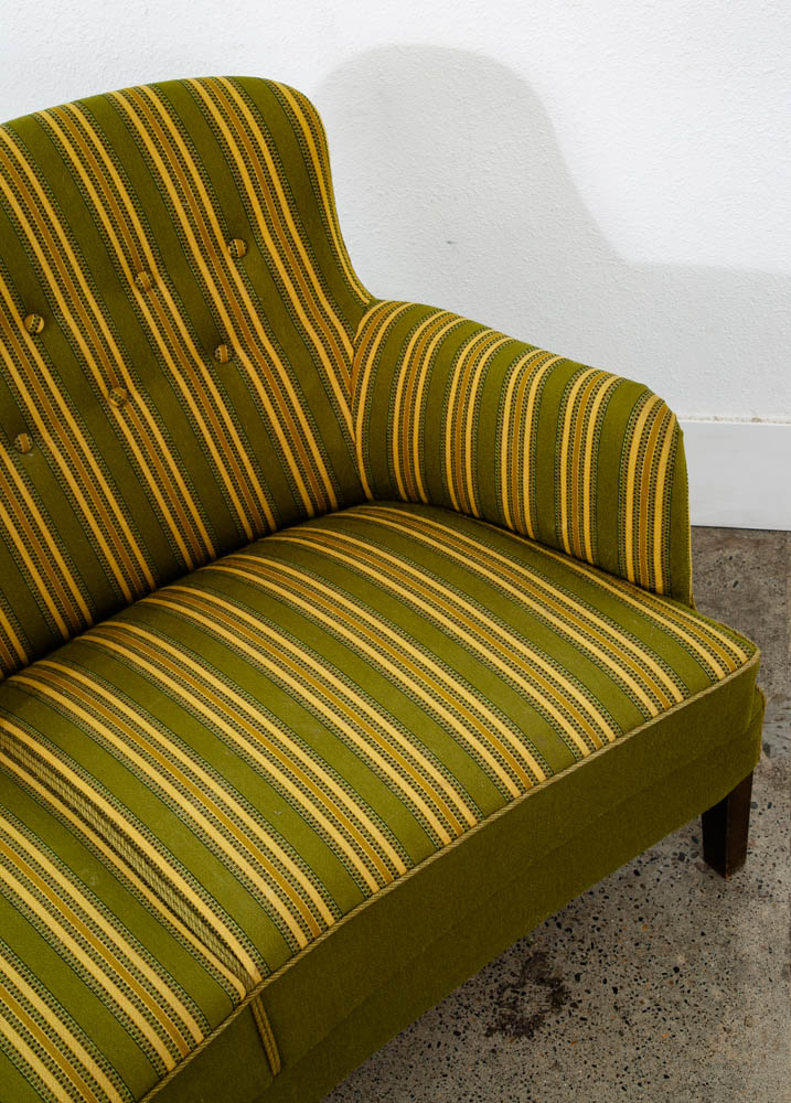 Mid Century Danish Modern Couch Sofa Svend Skipper Green Loveseat Settee 2 Seat - Image 10