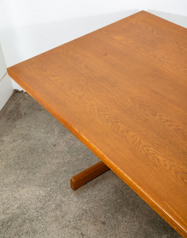 Mid Century Danish Modern Dining Table Solid Oak Rectangular Ditte Adrian Heath - Image 7
