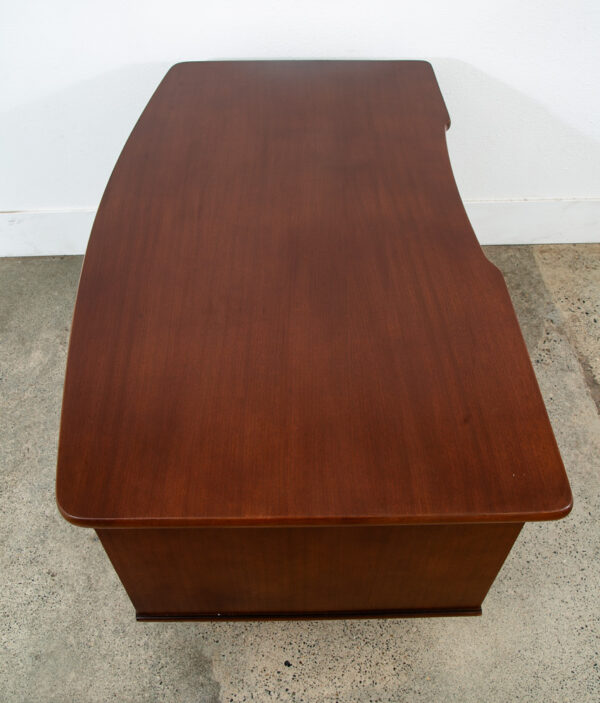 Mid Century Danish Modern Desk 6 Drawer Teak Cabinet Wood Office Executive Mcm - Image 3