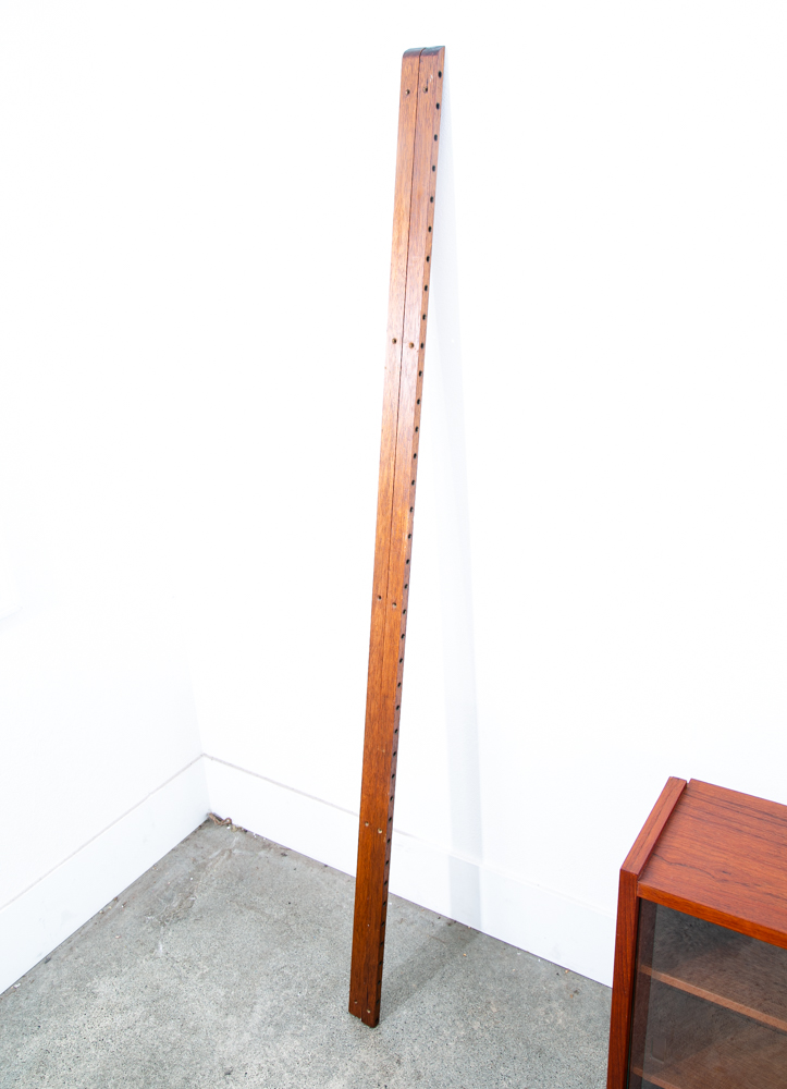 Mid Century Danish Modern Wall Unit 1 bay Teak Display Cabinet Modular Cado Mcm - Image 8