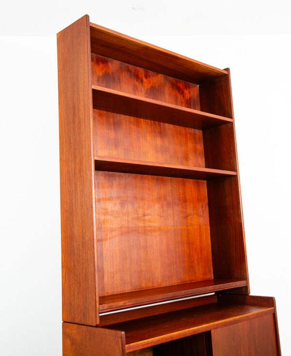 Mid Century Danish Modern Bookshelf Cabinet Teak Shelves Borge Mogensen Denmark - Image 10