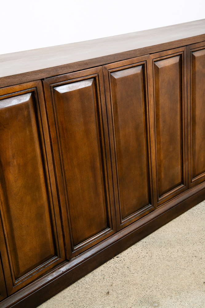 Mid Century Modern Credenza Cabinet Storage 4 doors Wide Large 89" Media Audio - Image 4