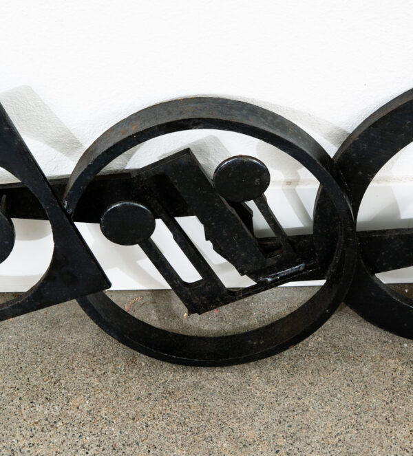 Mid Century Modern Metal Wall Sculpture Abstract Original Denmark Heavy Iron Mcm - Image 8