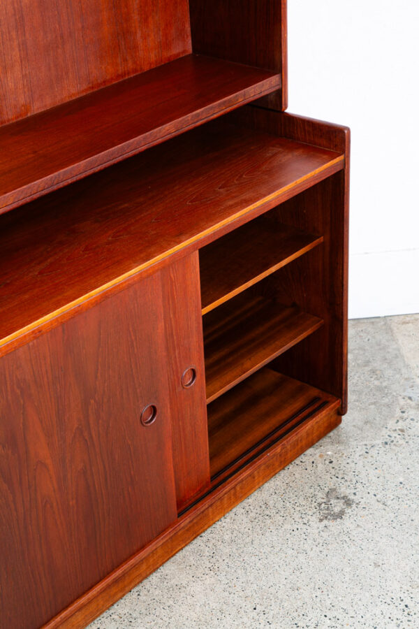 Mid Century Danish Modern Bookshelf Cabinet Teak Shelves Borge Mogensen Denmark - Image 8
