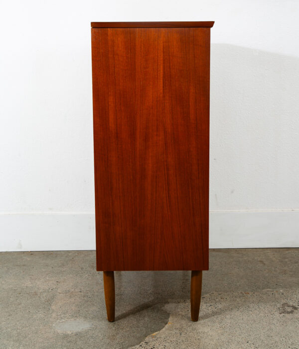 Mid Century Danish Modern Dresser Highboy 6 Drawer Teak Denmark Locking Vintage - Image 10