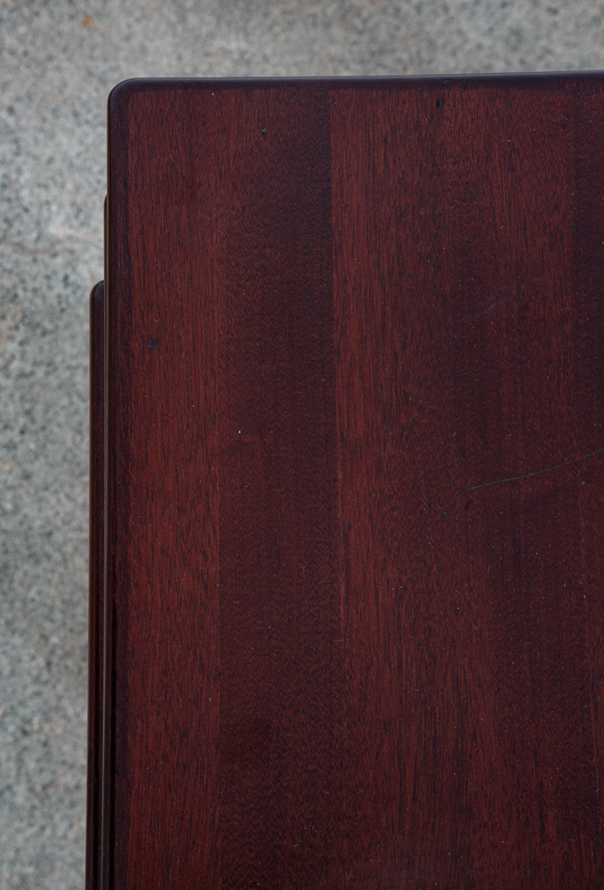 Mid Century Danish Modern Nesting Tables Solid Mahogany Mcm Set of 3 Vintage - Image 12