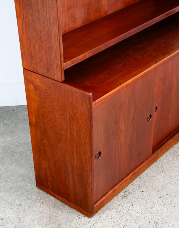 Mid Century Danish Modern Bookshelf Cabinet Teak Shelves Borge Mogensen Denmark - Image 12