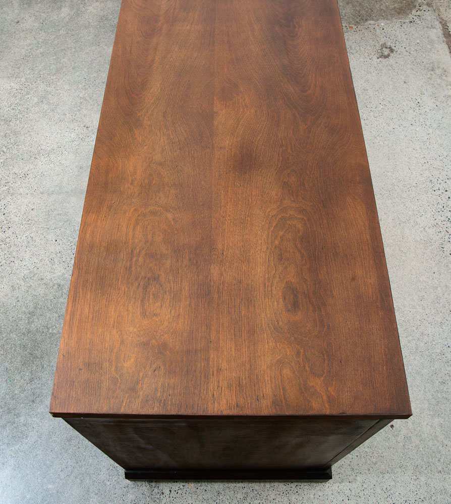 Mid Century Modern Credenza Cabinet Storage 4 doors Wide Large 89" Media Audio - Image 8