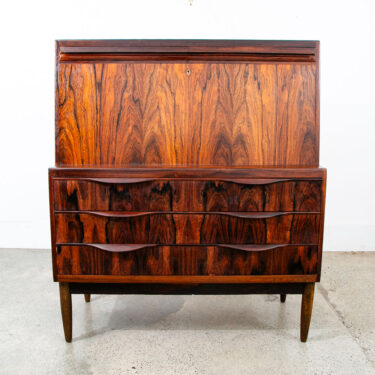 Mid Century Danish Modern Secretary Desk Cabinet Rosewood Erling Thorvits Vanity