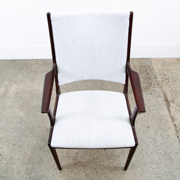 Mid Century Danish Modern Dining Chairs Set 2 Rosewood Johannes Andersen Vintage - Image 8