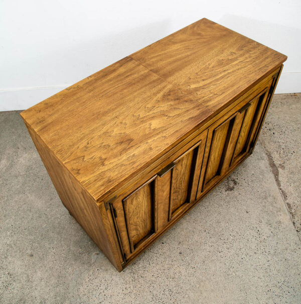 Mid Century Modern Bar Cart Cabinet Server Expanding Top Storage Rolling Mcm - Image 11