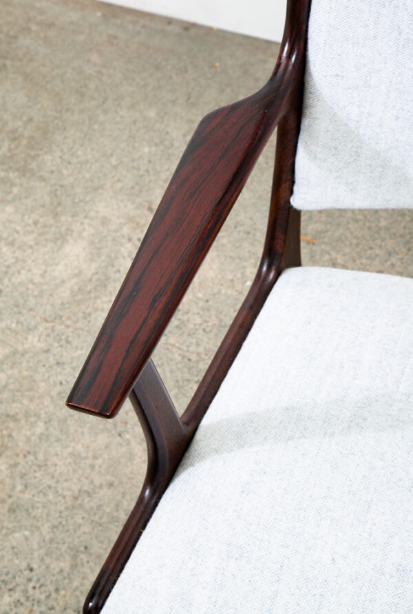 Mid Century Danish Modern Dining Chairs Set 2 Rosewood Johannes Andersen Vintage - Image 12