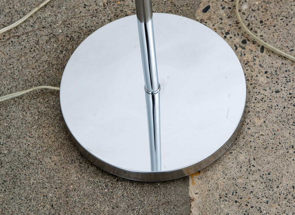 Mid Century Modern Floor Lamp Robert Sonneman 3 light Chrome Silver Adjustable - Image 4