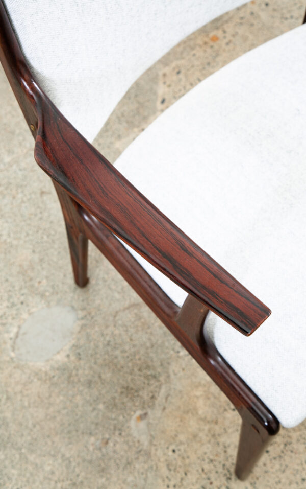 Mid Century Danish Modern Dining Chairs Set 2 Rosewood Johannes Andersen Vintage - Image 9