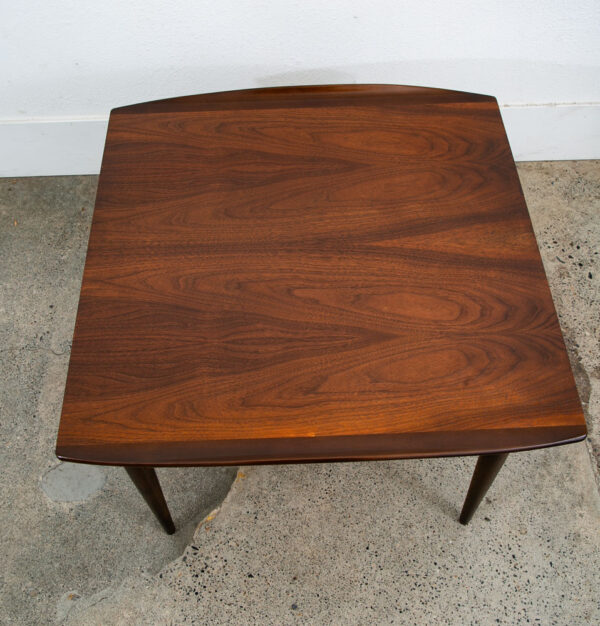 Mid Century Modern Nightstand Side End Table Walnut Drawer Vintage Refinished - Image 6