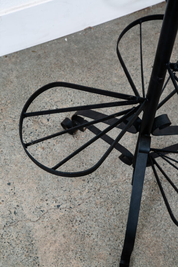 Mid Century Modern Plant Stand Garden Metal Wrought Iron Vintage Outdoor Indoor - Image 5