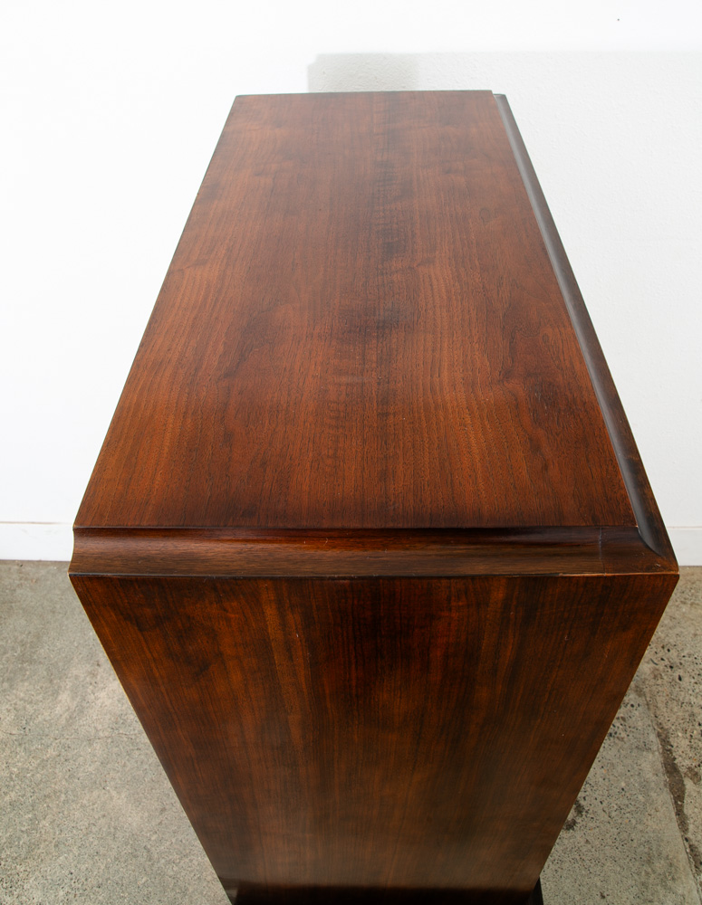 Mid Century Modern Dresser Gentleman's Chest Thomasville Burl Wood Vintage Mcm - Image 5