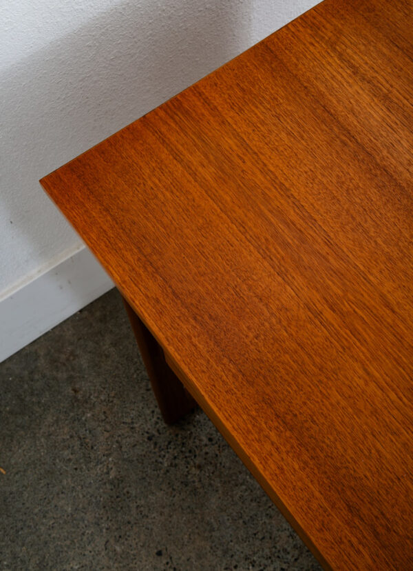 Mid Century Danish Modern Desk Office Flip Top Drop leaf Teak Denmark Vintage - Image 9