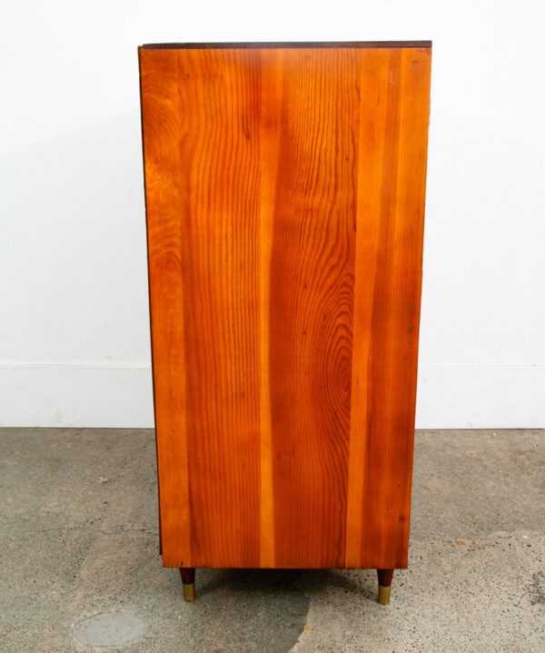 Mid Century Modern Highboy Dresser 6 Drawer Vintage Compact Douglas Fir Children - Image 3