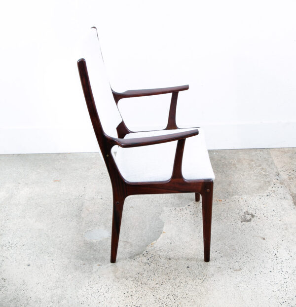 Mid Century Danish Modern Dining Chairs Set 2 Rosewood Johannes Andersen Vintage - Image 5