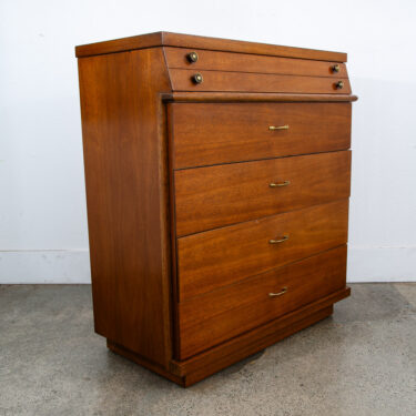 Mid Century Modern Highboy Dresser Wood 5 Drawer Vintage Mcm Harmony House Tall