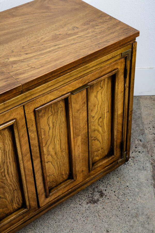 Mid Century Modern Bar Cart Cabinet Server Expanding Top Storage Rolling Mcm - Image 12