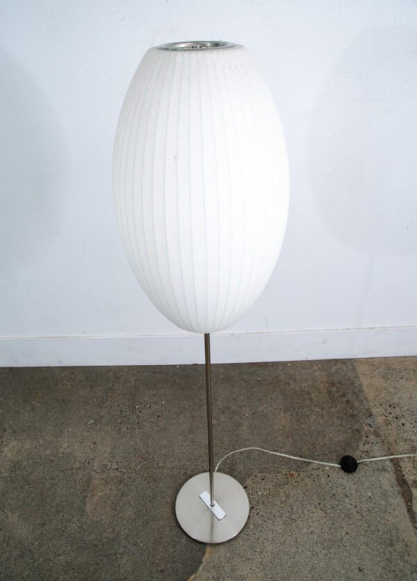 Mid Century Modern Floor Lamp George Nelson Cigar Bubble Vintage Modernica Lotus - Image 3