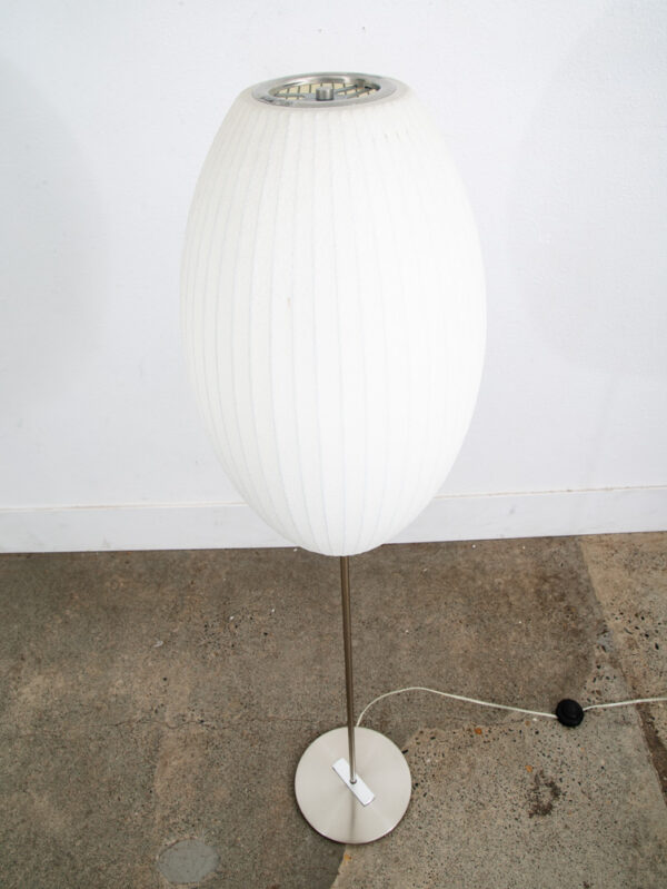 Mid Century Modern Floor Lamp George Nelson Cigar Bubble Vintage Modernica Lotus - Image 11