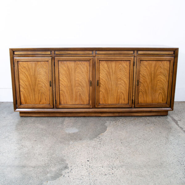 Mid Century Danish Modern Credenza Dresser Basic Witz Wood 3 Drawer Danish Mcm - Image 2