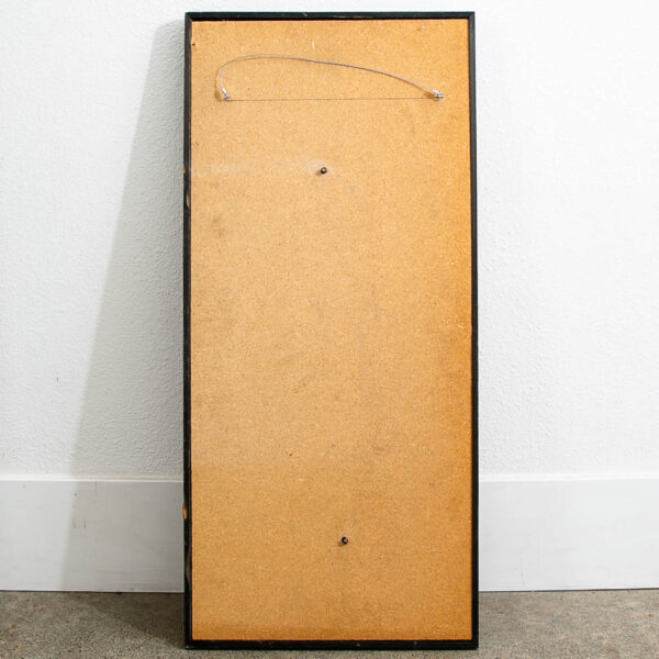Mid Century Modern Wall Framed Metal Art Work Abstract Expressionist Shapes - Image 4