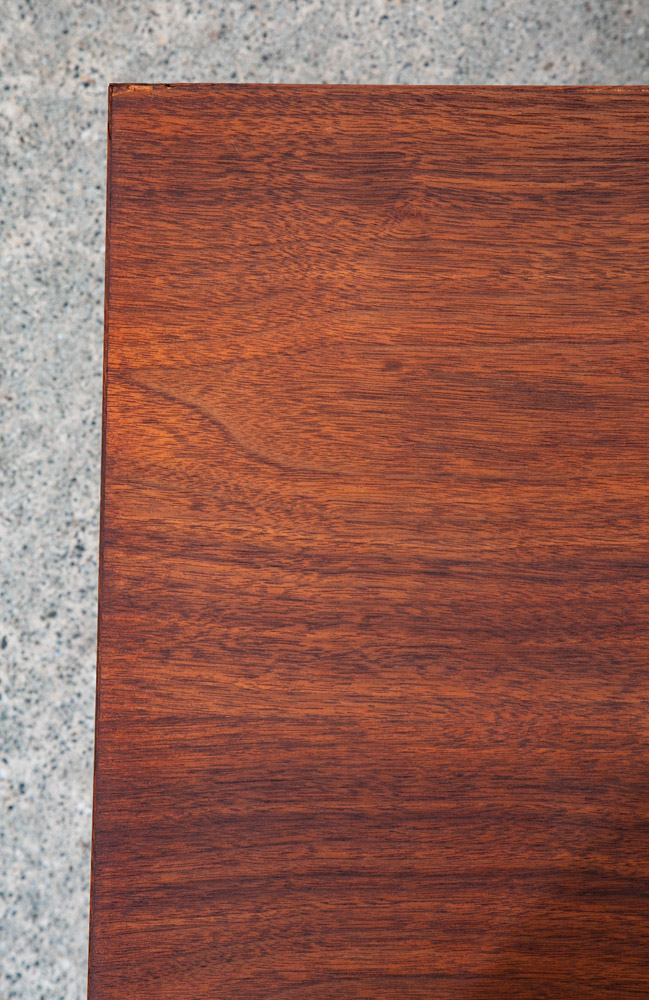 Mid Century Modern Coffee Table Walnut Wide Rectangular Surfboard Vintage Mcm - Image 8