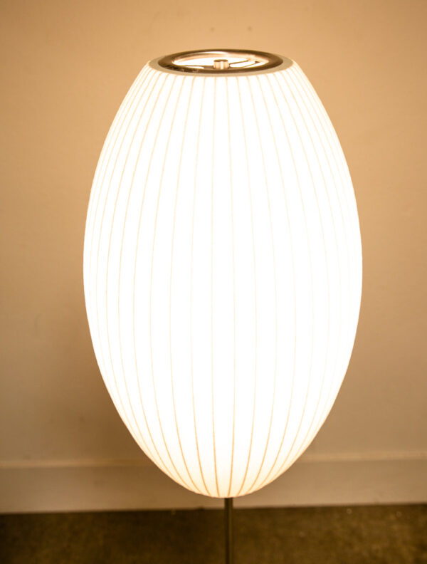 Mid Century Modern Floor Lamp George Nelson Cigar Bubble Vintage Modernica Lotus - Image 9