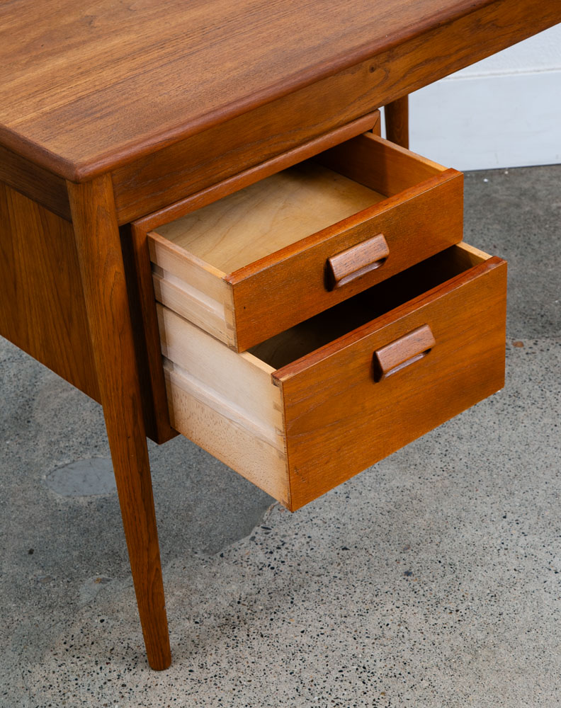 Mid Century Danish Modern Desk Office Oak Teak Borge Mogensen Soborg Mobler Mcm - Image 7