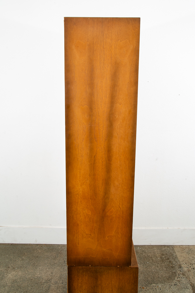 Mid Century Modern Credenza Bookshelf Martinsville Cabinet Shelves Clovers Doors - Image 5