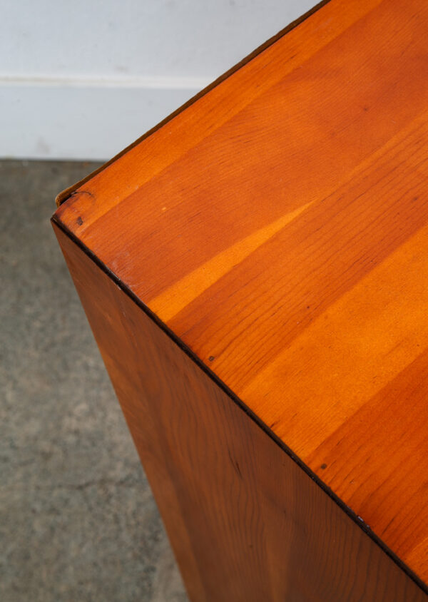 Mid Century Modern Highboy Dresser 6 Drawer Vintage Compact Douglas Fir Children - Image 7
