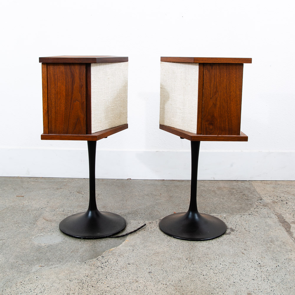 Mid Century Modern Speakers Bose Series 901 II Tulip Speaker Stand Hifi Walnut - Image 4