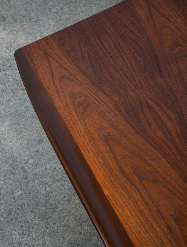 Mid Century Modern Nightstand Side End Table Walnut Drawer Vintage Refinished - Image 7