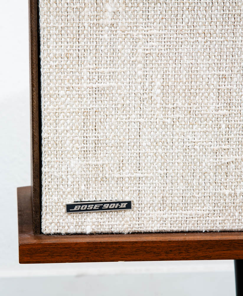 Mid Century Modern Speakers Bose Series 901 II Tulip Speaker Stand Hifi Walnut - Image 6