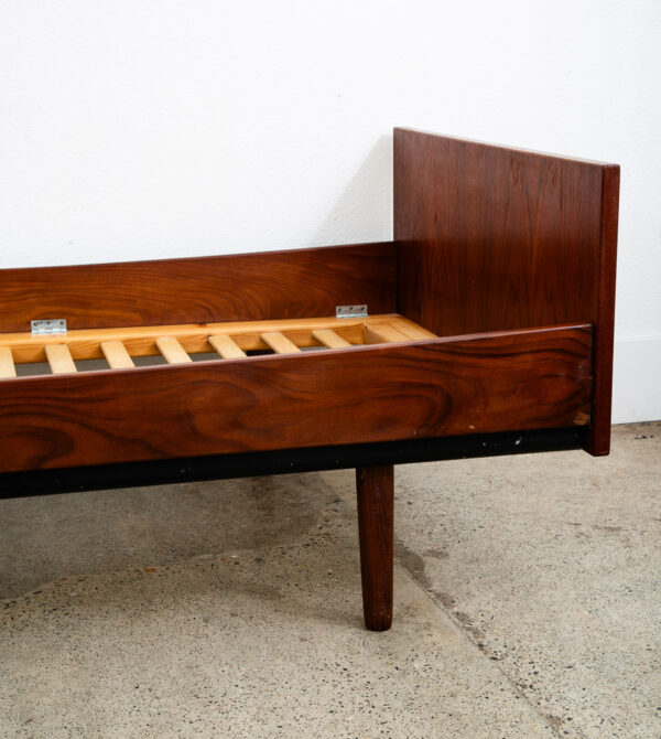 Mid Century Modern Bed Frame Small Single Hans Wegner Getema Teak Headboard - Image 6