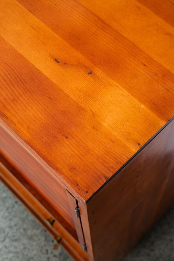 Mid Century Modern Highboy Dresser 6 Drawer Vintage Compact Douglas Fir Children - Image 8