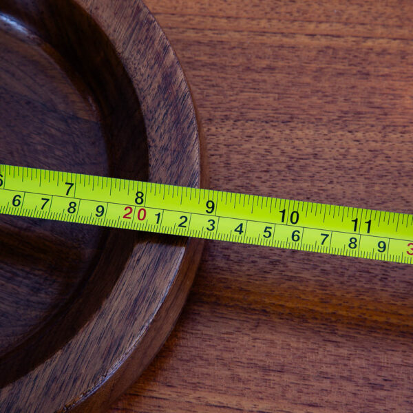 Mid Century Modern Kustom Kraft Nut Bowl American Made Solid Walnut Pipe Tray - Image 11