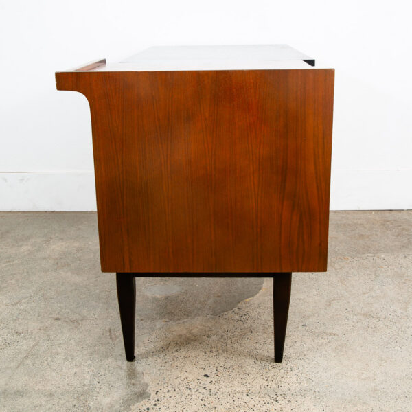 Mid Century Modern Desk Mainline Hooker Walnut Wood Drawers Secretary M Office - Image 5