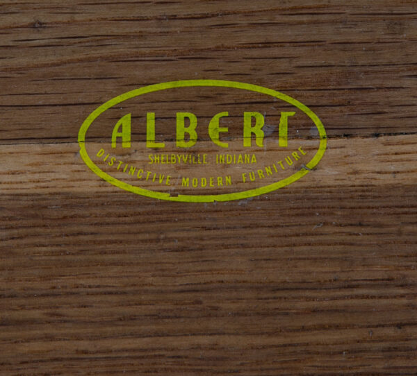Mid Century Modern China Cabinet Hutch Albert Walnut Display Glass Drawers Doors - Image 6