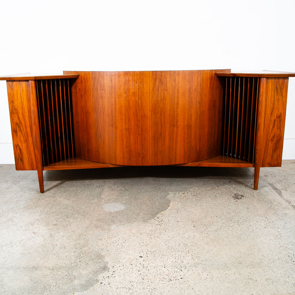 Mid Century Modern Stereo Console JBL Metregon Hifi Speakers Cabinet Sideboard