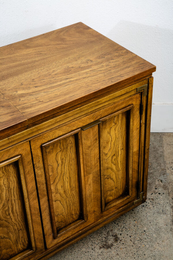 Mid Century Modern Bar Cart Cabinet Server Expanding Top Storage Rolling Mcm - Image 9