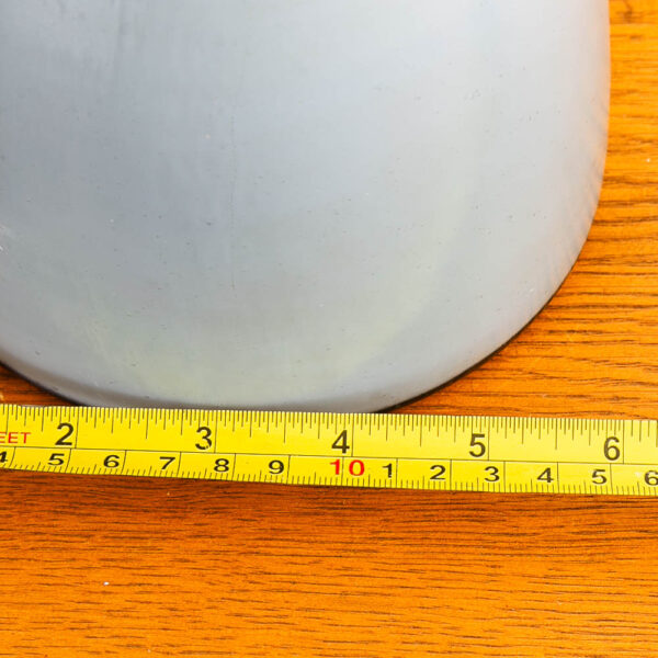 Mid Century Modern Table Lamp Blue Glass Brass Capped Studio Design Vintage Mcm - Image 9