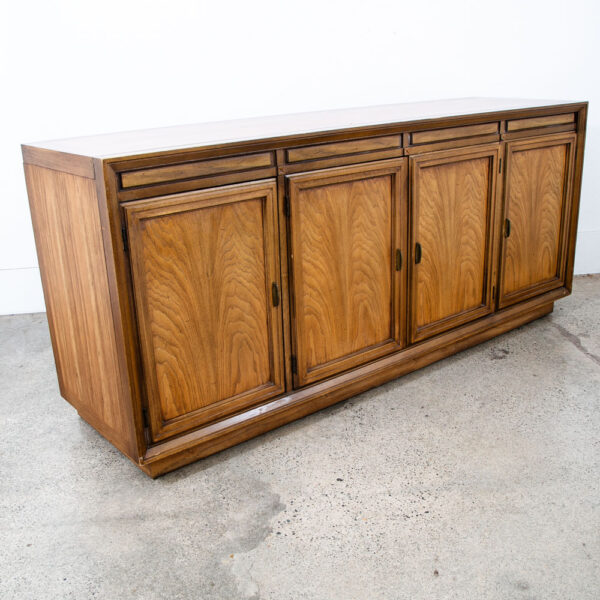 Mid Century Danish Modern Credenza Dresser Basic Witz Wood 3 Drawer Danish Mcm